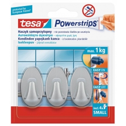 tesa Powerstrips® Haczyk owalny, mały do 1kg  57519